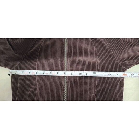 Lululemon Scuba Track Jacket Velvet Cord ESPR Brown Women's Size 4 NWT - Picture 7 of 12